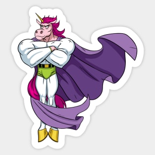 Unicorn Superhero Sticker